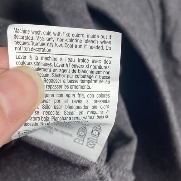 Hanes Womens Med Jersey Shorts w Pockets Drawstring Super Soft 7" Inseam Gray - Picture 4 of 4